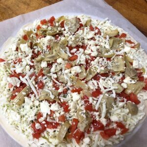 Roman Feta Pesto Pizza
